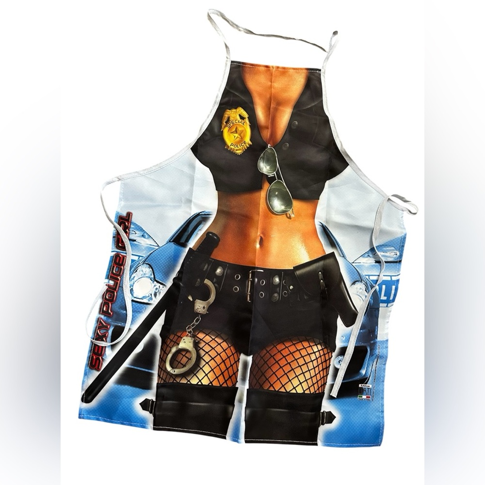 Novelty "Sexy Police" Apron – Hilarious Costume or Gag Gift
